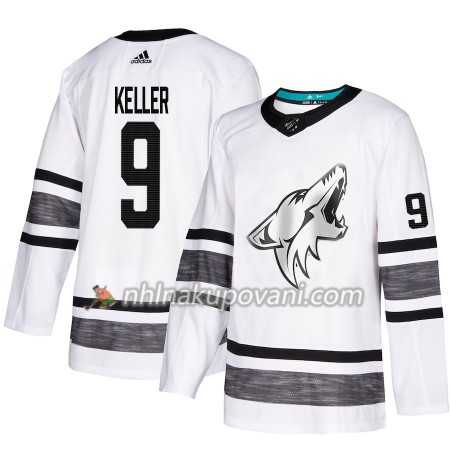 Arizona Coyotes Dresy Clayton Keller 9 Bílá 2019 NHL All-Star Adidas Authentic - Pánské
